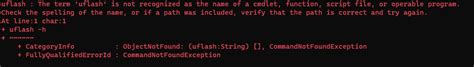 uflash username password.